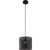 LUSSIOL Lampadario Callas, Sospensione Metallo Traforato, 60 W, Nero, Ø 30 x H 25 cm