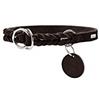 HUNTER Collare da allenamento Solid Education, 50 Soft vera pelle di vacca, marrone scuro