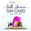 travSIM - USA SIM Card (T-Mobile Scheda SIM) Valida per 7 Giorni - 50GB 3G 4G LTE Dati mobili - Stati Uniti T-Mobile US SIM Card (Funziona anche in Canada e Messico, 5GB Combinati)