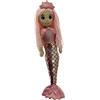 Sweety Toys 13364 - Bambola di peluche a forma di sirena, 45 cm, rosa