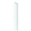 Rayher 3140300 - Candela a pilastro bianca, rotonda, lunghezza 30 cm, diametro 6 cm, 100% paraffina, marchio di qualità RAL, candela rotonda, per battesimo, comunione, per decorare e fai da te