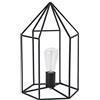 Lussiol 233635 Poster, Filare, Lampada Decorativa, Metallo, Nero, L25 x H26 cm
