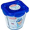 Pyrex 1451029 recinto Forma Alta con Coperchio, 12 x 12 cm, Vetro, Trasparente, 0,8 L