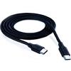 Tecnoware Power Systems - Cavo USB-C 180 cm | Compatibile con Notebook, Ultrabook, MacBook Pro, Tablet | Ricarica Rapida | Alta Resistenza | Trasferimento Dati 480 Mbit/s | Soft Touch, Nero
