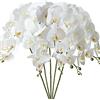FagusHome Phalaenopsis Orchidea artificiale da 80 cm artificiale orchidea artificiale di Phalaenopsis per decorazione