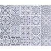 Yibang 20 adesivi per pavimenti a mosaico, per piastrelle da 20 x 20 cm, per piastrelle da bagno e cucina, per bagno e cucina (grigio e bianco, 20 x 20 cm)
