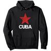 CubaShop Cuba Logo della Stella Rossa Cubana Comunista Felpa con Cappuccio