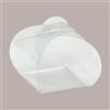 LUCGEL 25 Pz Scatola Porta Torta Dessert Tortina Monoporzione Trasparente 12x12H10mm