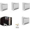 CLIMATIZZATORE QUADRI CONSOLE 9+9+9+12 HT MILANO MOTOCONDENSANTE AD ACQUA DC INVERTER A++A++ LINEA 2025 GAS R32 WI FI POMPA DI CALORE