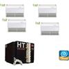 CLIMATIZZATORE QUADRI PAVIMENTO 9+9+9+9 HT MILANO MOTOCONDENSANTE AD ACQUA DC INVERTER A++A++ LINEA 2025 GAS R32 WI FI POMPA DI CALORE
