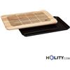 Tagliere in legno con piatto briciole h675_02