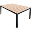 aTe Casa Tavolo da Giardino Giannutri 90x150 in Alluminio e Polywood - Grigio