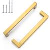 LONTAN 6 Pezzi Maniglie per Mobili da Cucina 160mm Maniglie Cucina Maniglie Armadio Maniglie Cassetti Maniglia Ottone Acciaio Inox Maniglie per Mobili Vintage Maniglie per Sportelli Cucina