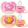 Philips Avent AVENT ULTRA AIR SUCCHIETTO BALENA/STELLA FEMMINA 6-18 MESI 2 PEZZI
