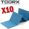 TOORX Kit Maxi Risparmio Toorx con 10 Materassini Pieghevoli in 5 sezioni - aperto cm 175x50x0,8 - ripiegato cm. 35x50x4