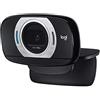 Logitech C615 Webcam Portatile, Full HD 1080p/30fps, Videochiamata HD Widescreen, Pieghevole, ‎Correzione Luce HD e Rumore, Autofocus, per Skype, FaceTime, Hangouts, ‎PC/Mac/Laptop/Macbook/Tablet