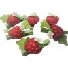 Mollette fragola legno e stoffa