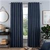 Sleepdown Lussuose tende in ciniglia foderate con occhielli per camera da letto e soggiorno, 5 x 116 x 137 cm, blu navy, 2 pannelli