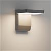 K-Bright LED Lampada da Parete Esterno 20W 1540lm, 4500K Applique Interno/Esterno, IP54 Impermeabile per Balcone, Garage, Giardino, Grigio