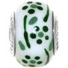 Linea Italia Venetiaurum - Charm Murrina in Vetro Originale di Murano e Argento 925 adatto a Bracciali Componibili - Gioiello Made in Italy Certificato