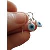 Generic ๑ ۞ ๑, ¸¸, ø¤º ° `° ๑ EVIL EYE - MAGICAL EYE - MAGIC EYE ๑, ¸¸, ø¤º °` ° ๑ ۞ ๑ grandi orecchini in vetro blu Magic, Magic eye, gancio in argento 925, vero gancio d'argento, timbrato