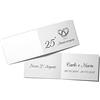 Handmade 110 PZ Bigliettini Bomboniera 25° Anniversario Nozze d'Argento 25 Anni Matrimonio