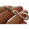 Generic CATENA INFINITA ALLA MODA CON PIETRA DI HOWLITE TURCHESE catena infinita unica