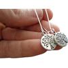 Generic ✿ ETHNO FOREST LIVING TREE DISC ✿ orecchini a gancio lungo