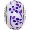 Linea Italia Venetiaurum - Charm Murrina in Vetro Originale di Murano e Argento 925 adatto a Bracciali Componibili - Gioiello Made in Italy Certificato