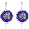 Venetiaurum - Orecchini Murrina per Donna In Vetro Originale Di Murano E Argento 925 - Gioiello Made In Italy Certificato