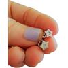 Generic .｡.: * ☆: **:. STELLE IN CRISTALLO IN ACCIAIO INOX ARGENTO .: **:. ☆ * .: ｡. delicati, orecchini in argento, anallergici, orecchini a bottone, argento con zircone