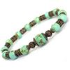 Generic Bracciale da donna in stile vintage in turchese ricostituito blu