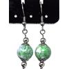 ThurColas Orecchini donna in acciaio inox con perle multicolore in pietre naturali - design essenziale ed elegante (Blu e verde)