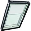 Roto Tenda Plissettata Originale ZFA - Guida Argento - Veneziana per Finestre per Tetti delle Serie Designo R4/R7 e Classic 43/73 - Dimensioni 065/118 | 06/11 - Colore del Tessuto Bianco