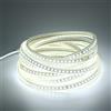 pcning 10M IP67 Striscia LED 220V Bianco Freddo 6000K Strip 5730 SMD 120 led/m Impermeabile Strisce 10 Metri con Spina (Bianco Freddo, 10)