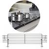 Reer Griglia di protezione per piano cottura Classic da morsetto, in acciaio inox, extra sicura, adatta per il 99% di tutte le cucine, argento