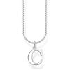 Thomas Sabo Collana con lettera C in argento sterling 925, Argento, KE2012-001-21