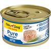 GimDog Pure Delight Tonno, Snack per cani ricco di proteine con pesce tenero in gustosa gelatina, 12 scatolette, 12 x 85 g