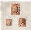 Generico PANNELLI A MURO IN TERRACOTTA 3 PEZZI IN MISURE DIVERSE MASCHERONE FONTANA, DECORAZIONI DA PARETE IN COTTO NATURALE PER TERRAZZO GIARDINO