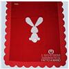 Generic Copertina Neonato Rosso Pura Lana e Cotone Diletta Realizzata a Mano