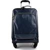 ItalianHandbags Trolley rigido blu in pelle borsa pelle borsa viaggio borsa valigia pelle cabina bagaglio a mano uomo donna borsone aereo