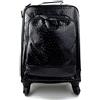 ItalianHandbags Trolley rigido nero in pelle borsa pelle borsa viaggio borsa valigia pelle cabina bagaglio a mano uomo donna borsone aereo
