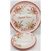 Generic Servizio Dolce: Piatto + 6 Piattini da Dolce Linea Natale Ceramica Handmade Le Ceramiche del Castello Nina Palomba Made in Italy