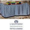 Generic Copertina Neonato Matteo celeste pura lana Fatto a Mano