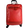 ItalianHandbags Trolley rigido rosso in pelle borsa pelle borsa viaggio borsa valigia pelle cabina bagaglio a mano uomo donna borsone aereo