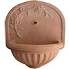 VASERIE RINALDI S.R.L. FONTANA DA GIARDINO IN TERRACOTTA FATTA A MANO; ALTEZZA CM. 73, LARGHEZZA CM. 51.