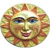 VASERIE RINALDI S.R.L. SOLE A MURO (DIAMETRO CM. 29, PROFONDITA' CM. 5.) E PANNELLO COSMO LUNA ( DIAMETRO CM. 34, PROFONDITA' CM. 5 ) IN CERAMICA ARTISTICA VIETRESE DIPINTI A MANO- MADE IN ITALY