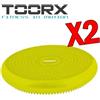 TOORX Kit Risparmio Toorx con 2 Cuscini ad aria antiscoppio Ø33 cm con pompe di gonfiaggio incluse
