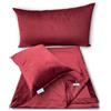 Spizzico Home CUSCINI E RUNNER LETTO IN VELLUTO - 4 Pezzi - Cuscino Grande 50x80