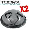 TOORX Kit Risparmio Toorx con 2 Palle Propriocettive Pro Ø58 cm con Elastico e pompa incluso